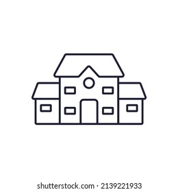 símbolo de iconos de construcción escolar elementos vectoriales para web infográfica