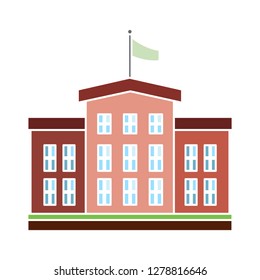 school building icon-university sign-school symbol-government-bank illustration-architectural vector-museum icon-house sign