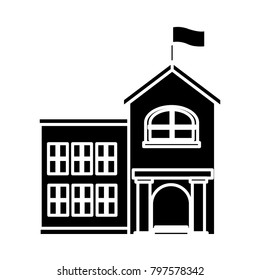 School building isolated
