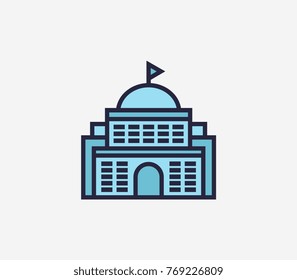 School Building Logo