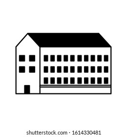 school building on white background vector illustration design