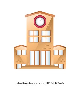 school building on white background vector illustration design