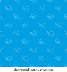 School building pattern vector seamless blue repeat for any use