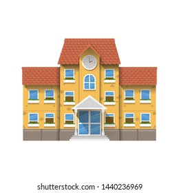 school building of primary isolated icon