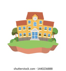school building of primary with landscape