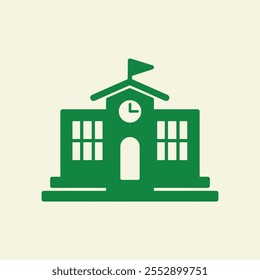 School building trendy artwork cute abstract vector illustration colorful applicative design.eps