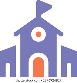 descarga de diseño vectorial de edificio escolar.eps