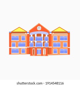 
School building vector. 
good for school child enrollment promotion.