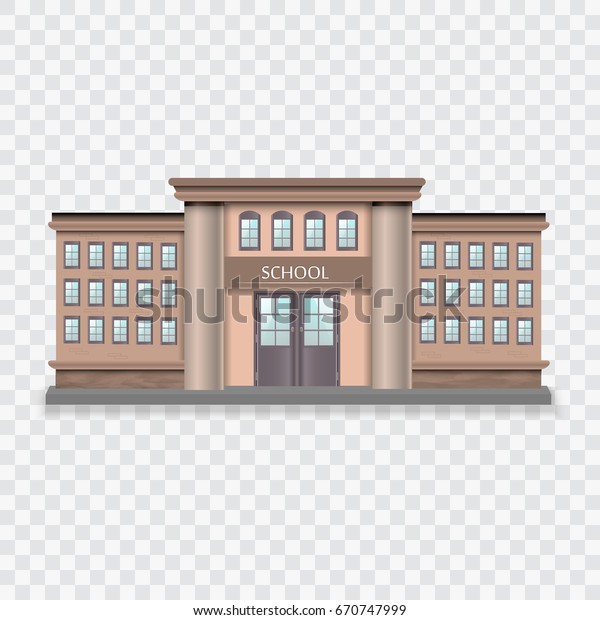 School Building Vector Illustration Stock Vector (Royalty Free ...