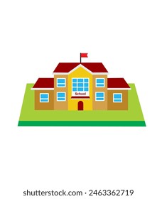 school building vector illustrations for special designs, eps file hd resolution 