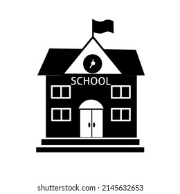 vector de construcción escolar sobre fondo blanco