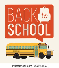 School bus with 'Back to school' badge