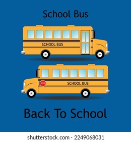 School bus. Back to school. illustration vector