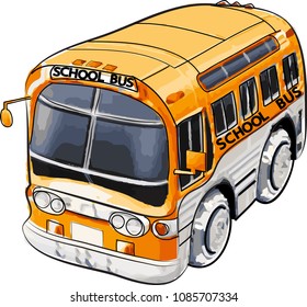 School bus. Back to school.vectors illustrations