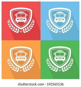 School bus badge,vector