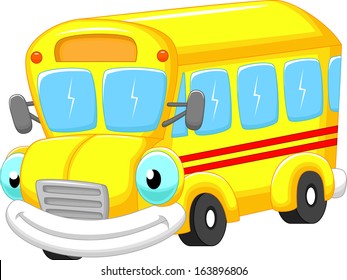 School bus cartoon