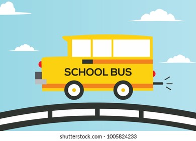 school bus cartoon vector