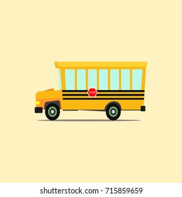 School bus. Cartoon vector illustration