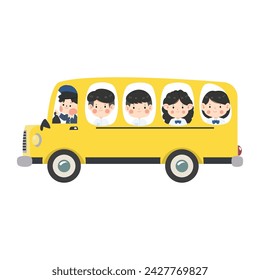 school bus and children transportation education