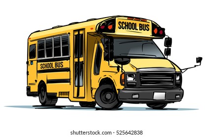 School Bus Color illustration