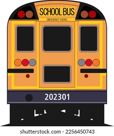school bus design icon vector