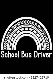 School Bus Driver Art eps cut file for cutting machine