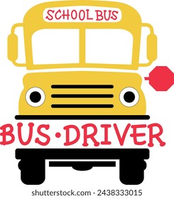 School Bus Driver Digital EPs Vector graphics File