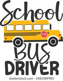 School Bus Driver - Bus Driver Illustration