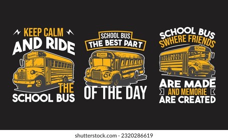 School bus driver t shirt design