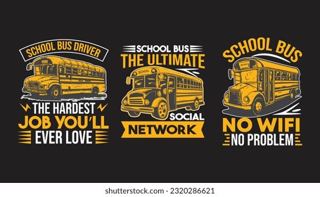 Schulbusfahrer-T-Shirt-Design