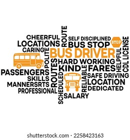 School Bus Driver Word Art, World best school bus, best bus driver gift, Bus driver Appreciation Gifts, 100 days of school, teacher gift, t shirt design, back to school design