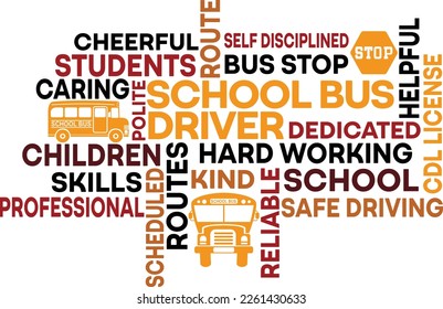 School Bus Driver Word Art, school bus driver, best bus driver gift, bus driver Appreciation Gifts, 100 days of school, teacher gift, t shirt design, back to school design