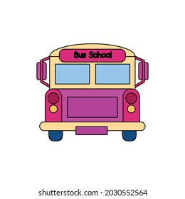 Schulbus-Fülllinie - Symbol