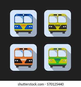 School bus (flat design).