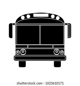 school bus flat icon