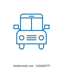 School Bus Flat Icon