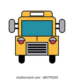 school bus frontview icon image 