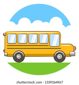school bus graphic cartoon