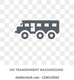 School bus icon. School bus design concept from  collection. Simple element vector illustration on transparent background.