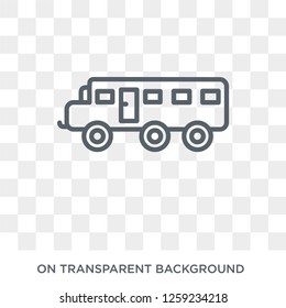 School bus icon. School bus design concept from  collection. Simple element vector illustration on transparent background.