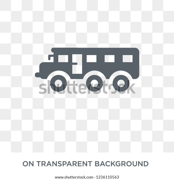School bus icon. School bus design concept\
from  collection. Simple element vector illustration on transparent\
background.