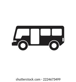 School bus icon design isolated isolated on white background. vector illustration