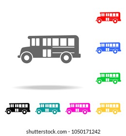 school bus icon. Elements of School and study multi colored icons. Premium quality graphic design icon. Simple icon for websites, web design, mobile app, info graphics on white background