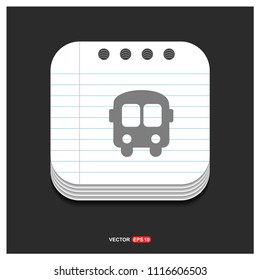 School Bus Icon - Free vector icon
