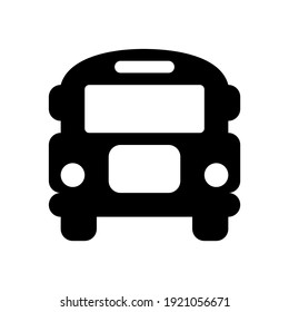 School bus icon for graphic design projects