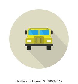 School bus icon illustrated in vector