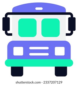 School Bus Icon Illustration can be used for uiux, etc