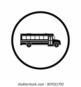 School bus icon. Illustration Vector