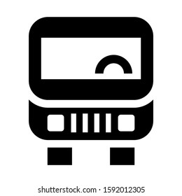 school bus icon isolated sign symbol vector illustration - high quality black style vector icons
