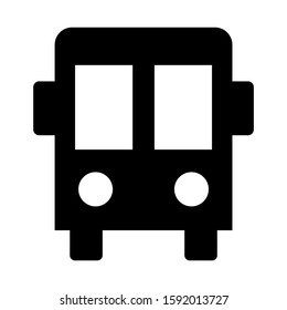 school bus icon isolated sign symbol vector illustration - high quality black style vector icons
